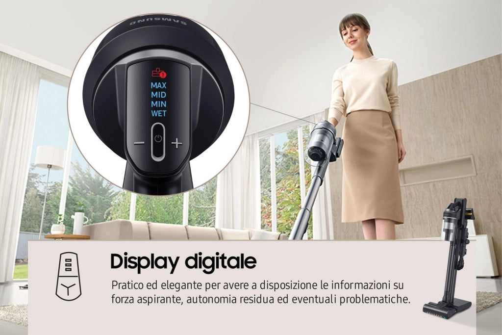 Samsung VS20C9554TK Scopa Elettrica Senza Fili Jet 95 Complete Extra 210W