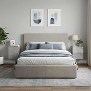 Mobiletto da notte a muro 2 pz Grigio Cemento 34,5 x 33 x 40 cm 898812