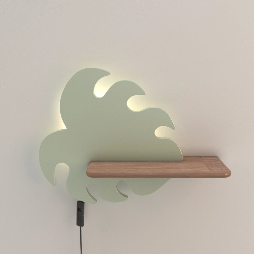 Applique Candellux Monstera LED 4W 4000K verde legno