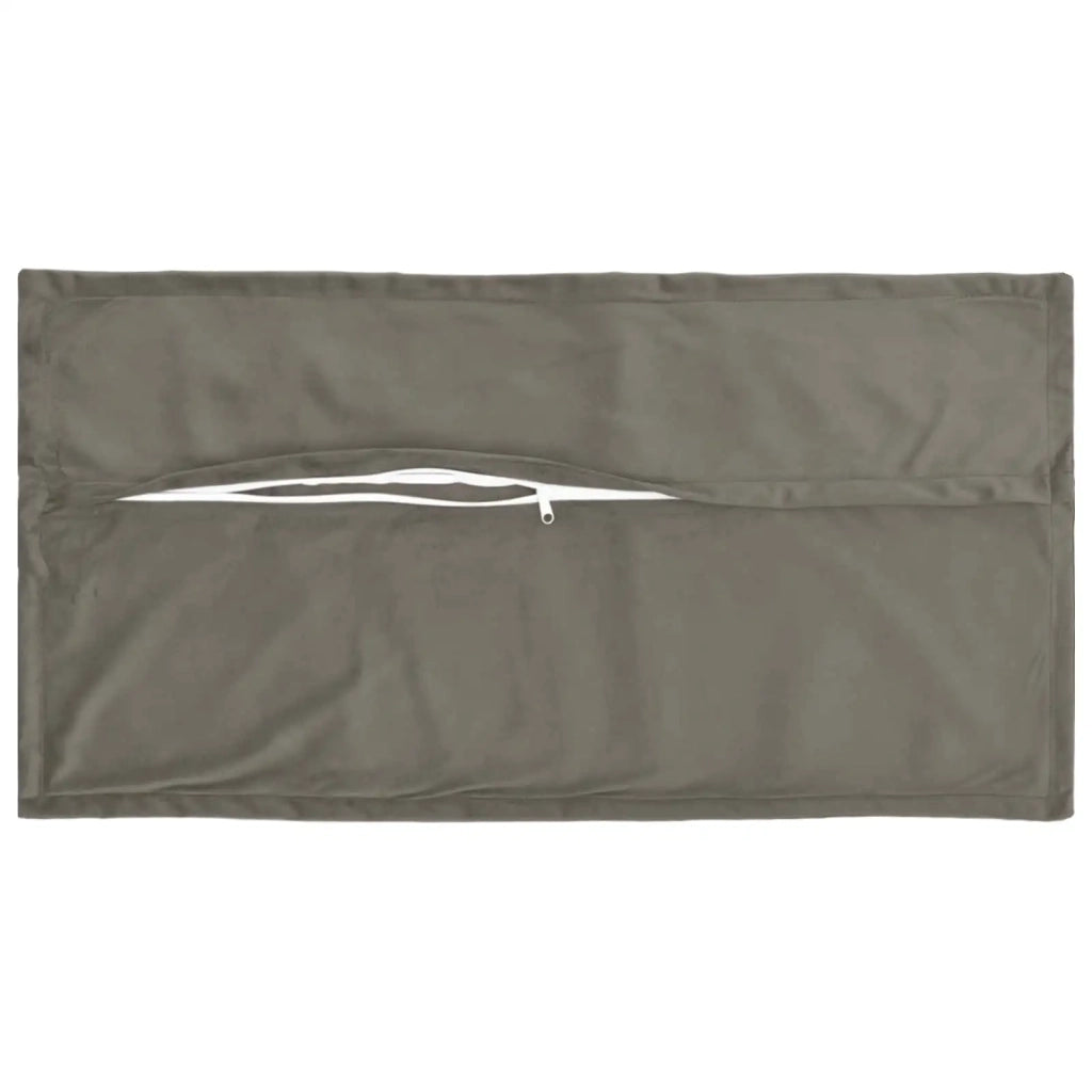 Cuscino con cuscino HOUTEN 2 pz Grigio Chiaro Velluto 933853