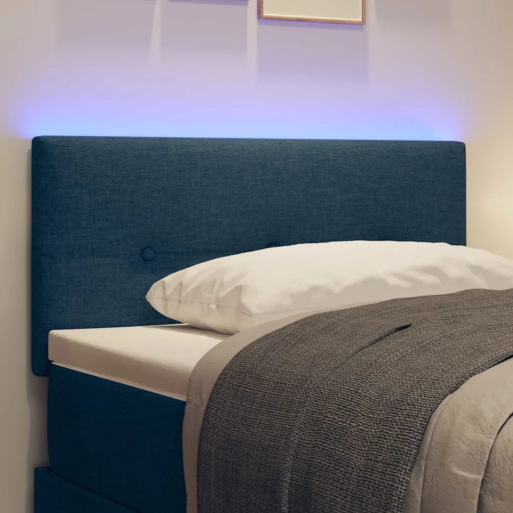 Testiera LED con strisce LED con testiera Blu 80 cm Tessuto 3338089