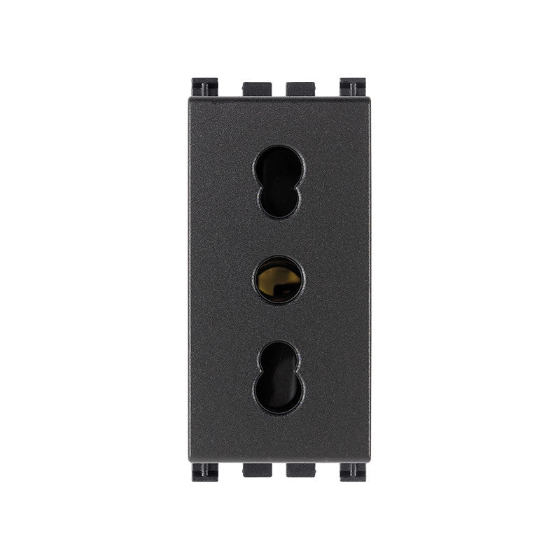 19203.B Bpresa Sicury 2P+T 16A P17/11 Grigio Arkè