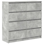 Credenza | Madia | Buffet da pranzo | Armadio da pranzo Grigio Cemento 100x35x99 cm in Legno Multistrato