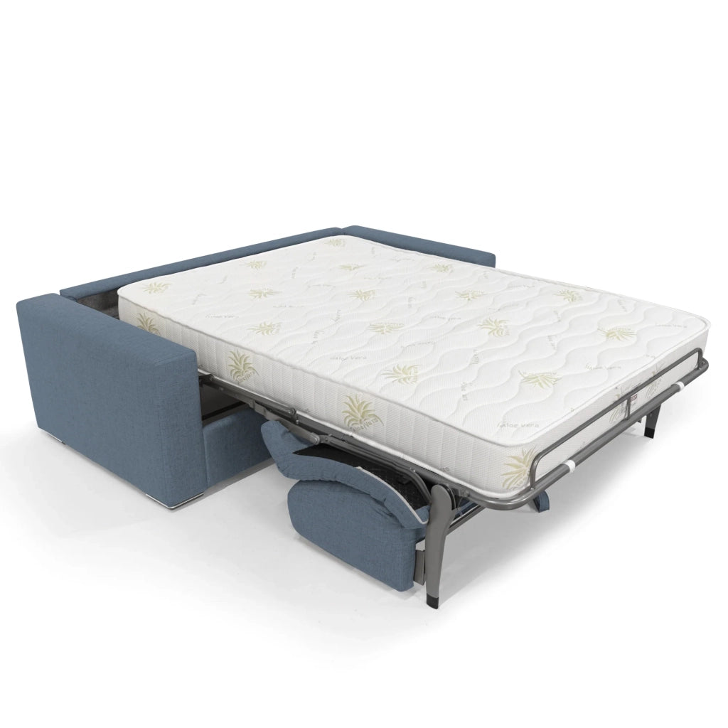 Nixon Divano letto c/mat. H 20 cm 200 cm (mat. 140x197) Blu