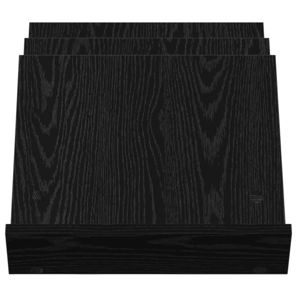 Scaffale per riviste Rovere Nero 53 x 40 x 28,5 cm CFW3751018