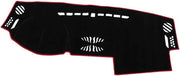 Coprimostrato antiscivolo per Land Rover LR2/Freelander 2 - Polyester - Nero/Rosso - Interiore migliorato - Aperture riservate - Coprimostrato antiscivolo