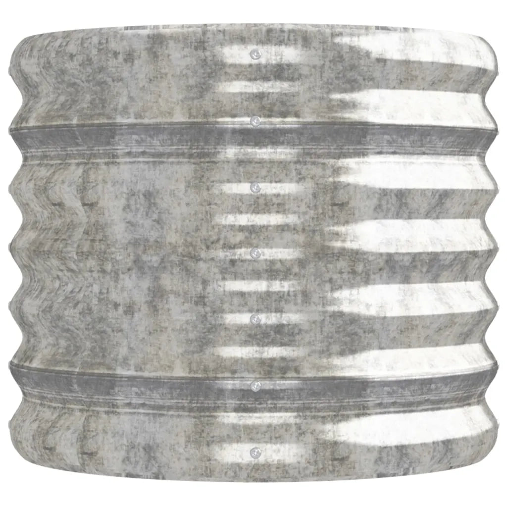 Letto Giardino Acciaio Zincato 152x40x36cm Argento 318872