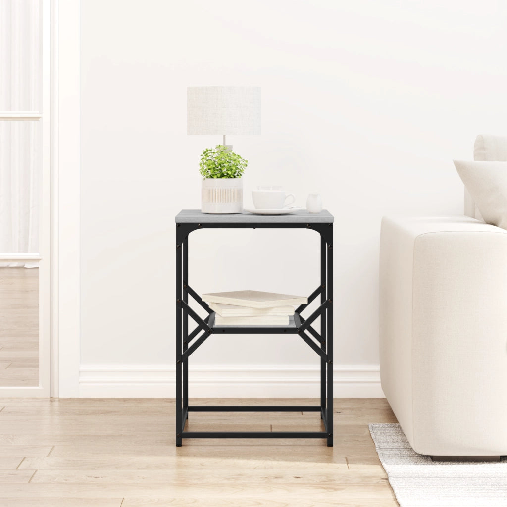 tavolino Grigio Sonoma 41x40x60 cm in Legno ingegnerizzato