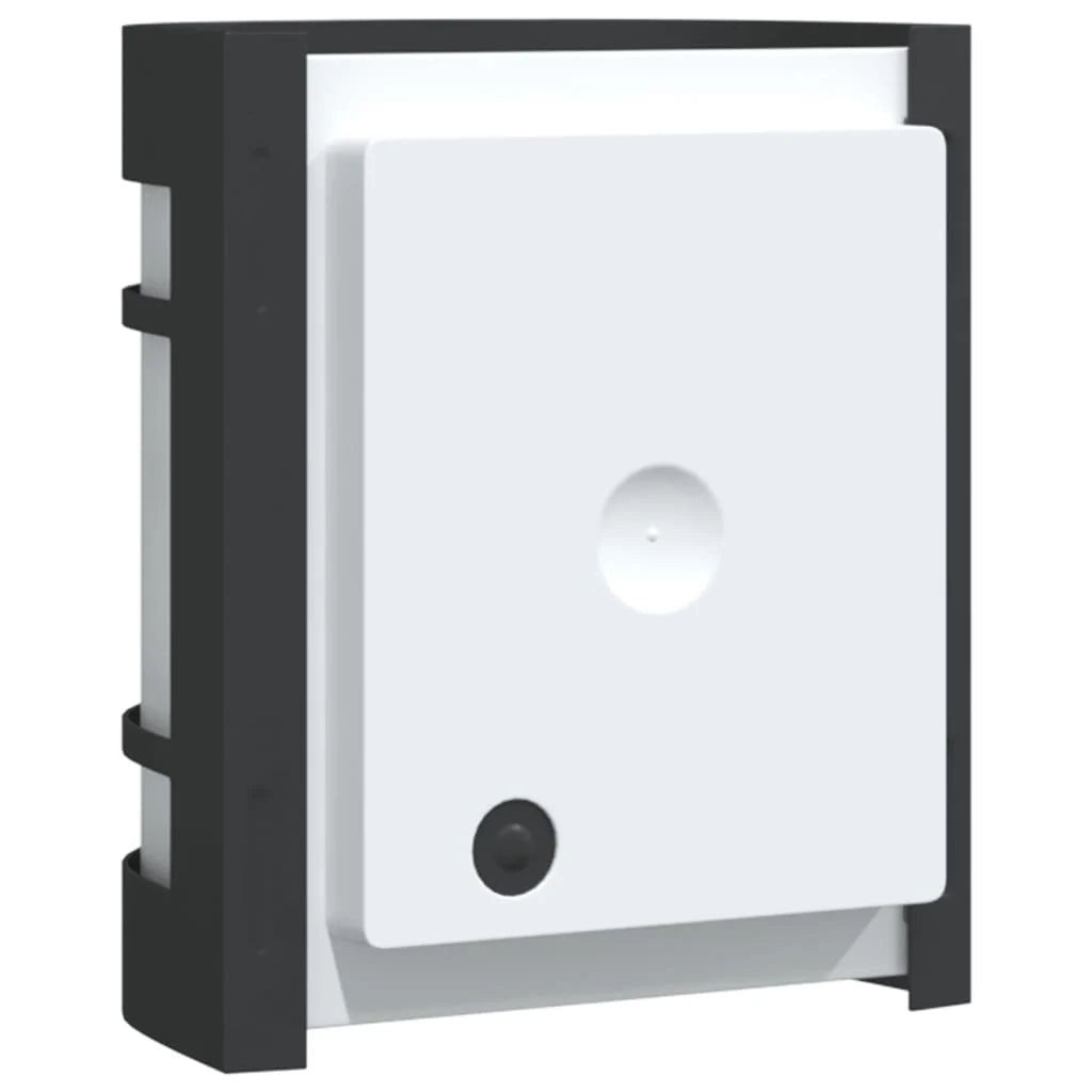Applique da esterno dal design moderno per giardino 13,5 x 10,5 x 16,5 cm acciaio inox nero 02_0056610