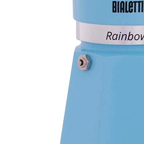 Bialetti Rainbow Moka 6 Tazze Azzurra