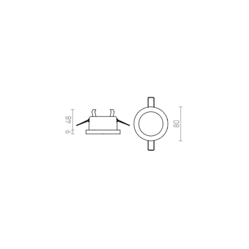 Faretto MAJESTIC alluminio pettinato 230V GU10 35W IP44