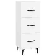 Buffet credenza cassettiera armadio mobile contenitore organizer per cucina soggiorno salotto 34,5 x 34 x 90 cm legno ingegnerizzato bianco 02_0030248