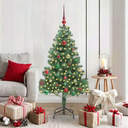 Albero di Natale con 150 LED con supporto Verde 150 cm PVC 3396375