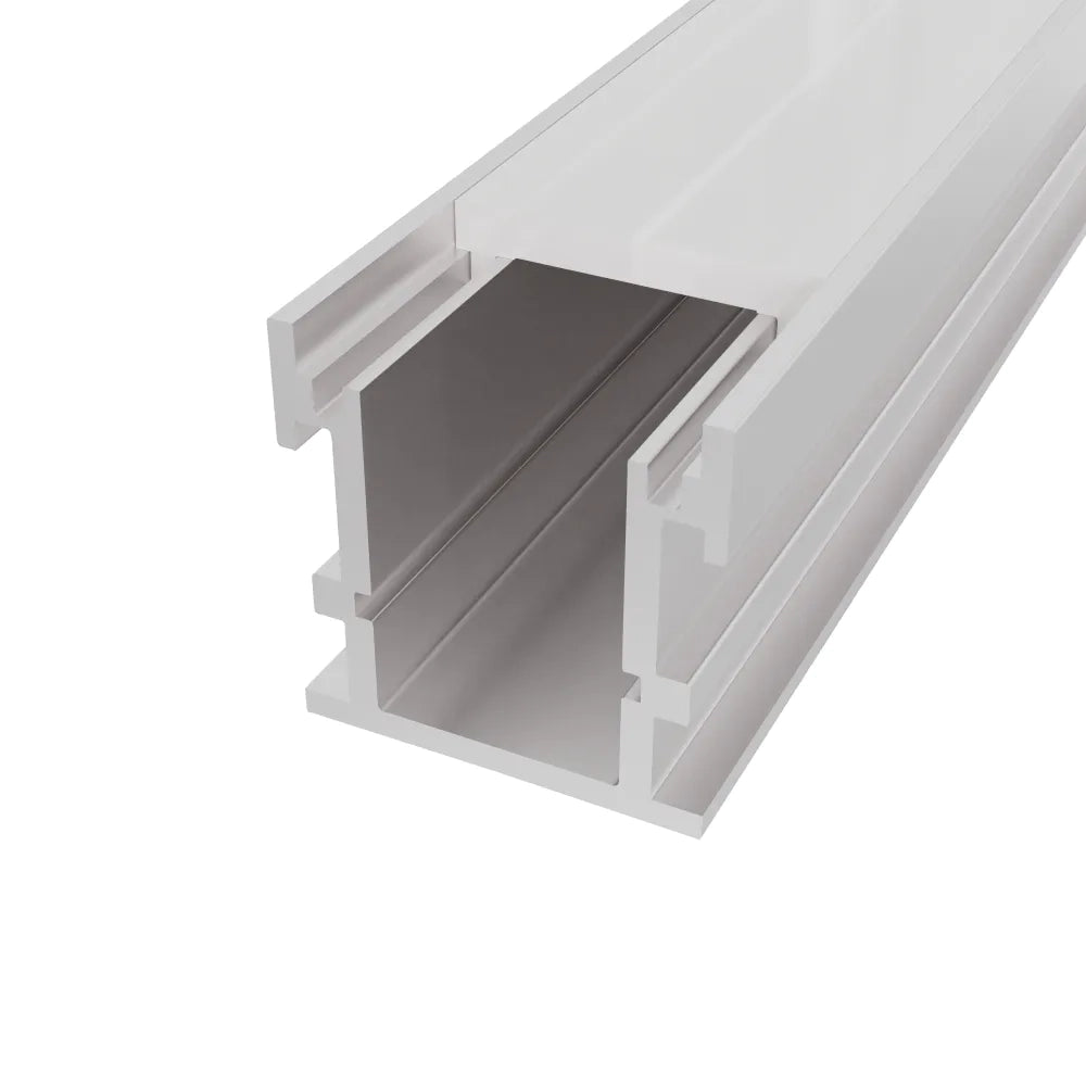 Profilo calpestabile in alluminio silver 2mt per incasso a pavimento