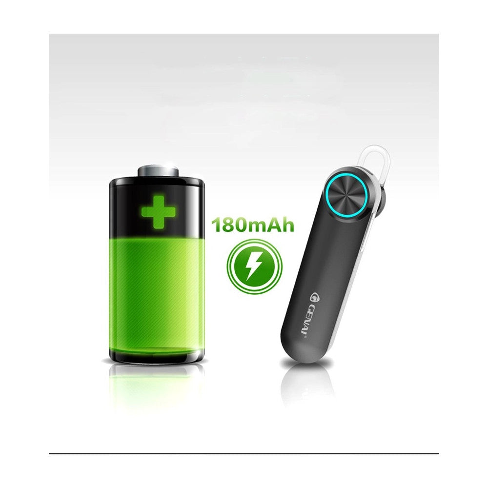 Trade Shop - Auricolare Bluetooth Universale Stereo Lettore Mp3 Per Smartphone Blu8 -