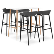 Set da Bar 5 pz Bianco e Grigio cod mxl 14942