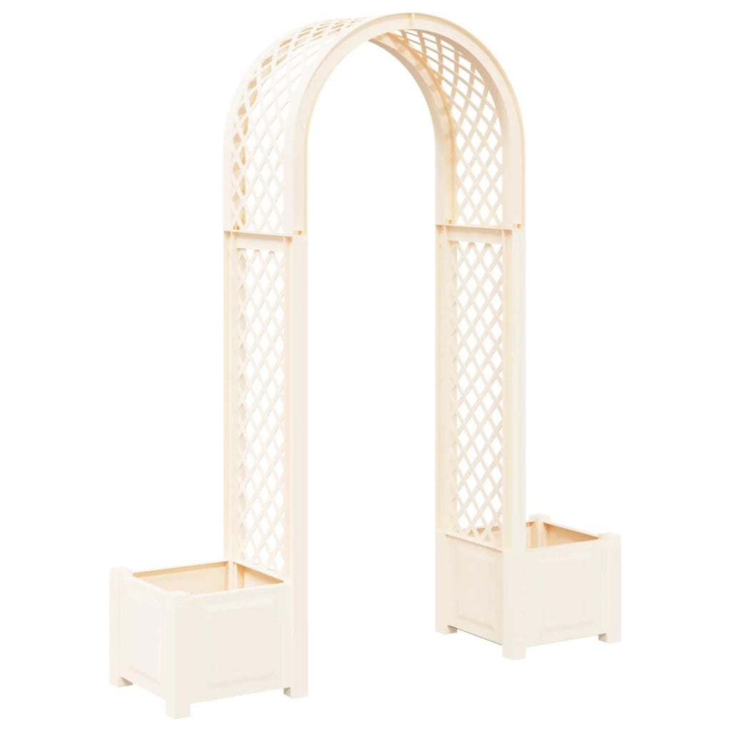 Arco di Rose con Vaso Bianco 168,5 x 43 x 207 cm PP CFW7867333