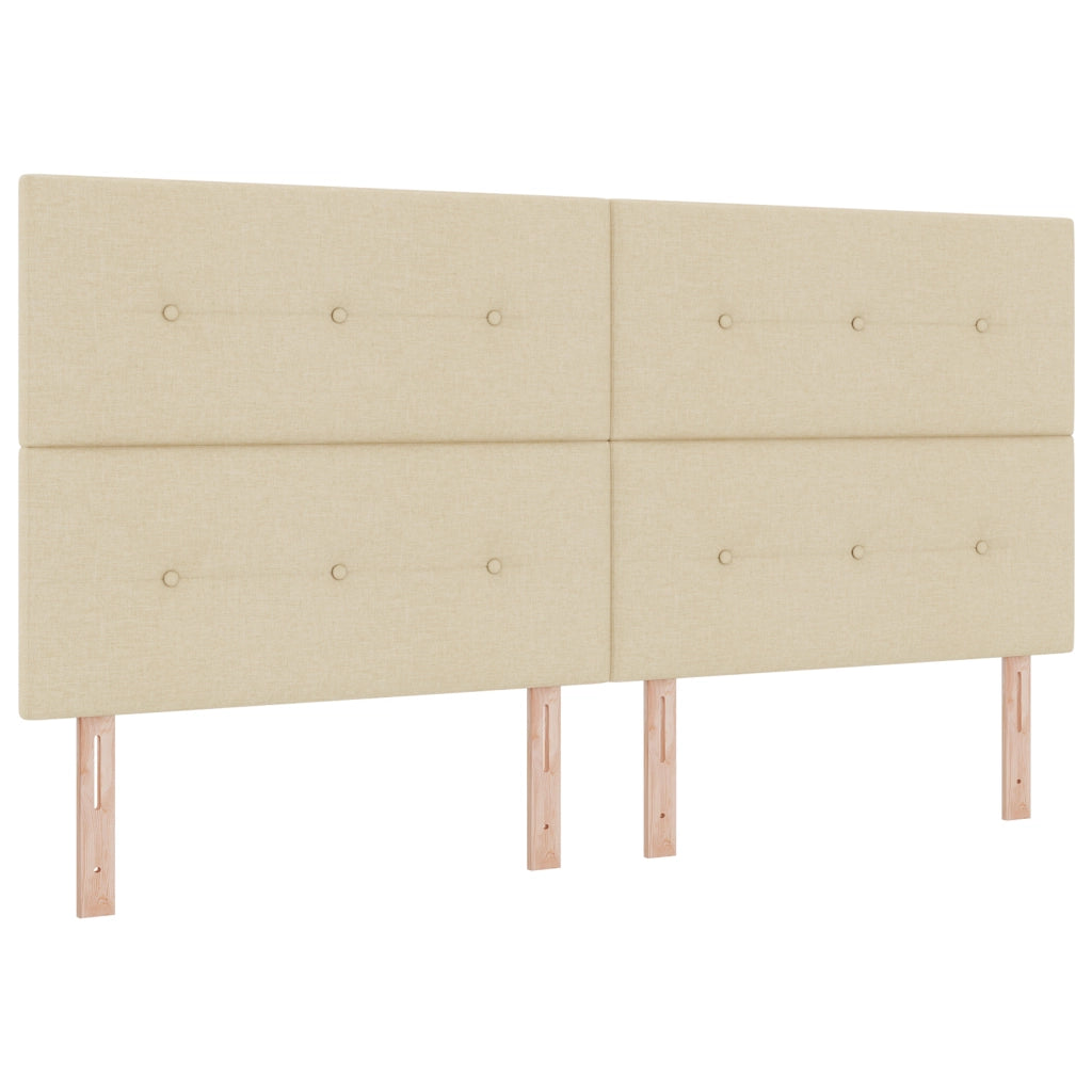 Letto  Crema 200x200 cm in Tessuto
