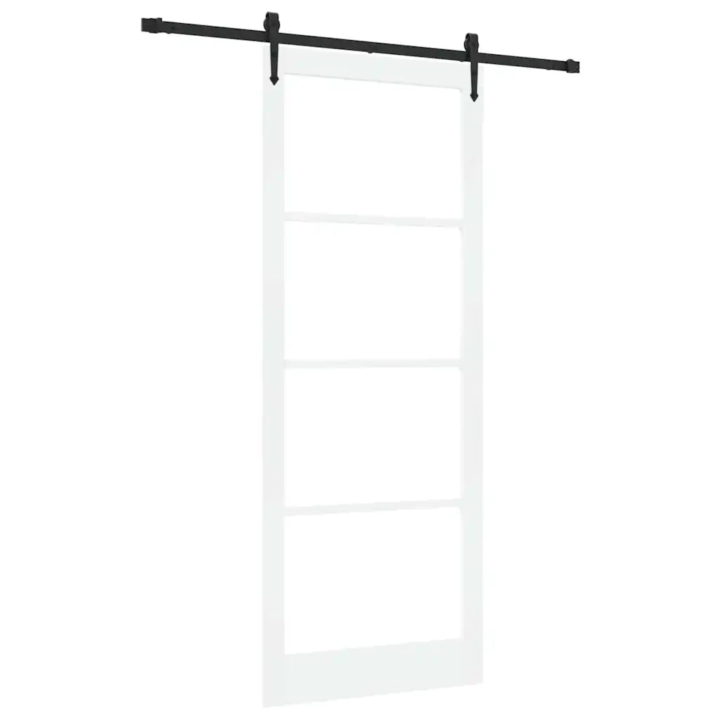 Porta Scorrevole Bianco 93 x 232 cm Legno e metallo 3332348