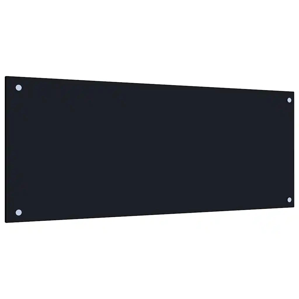 Schienale da cucina 2 pcs Nero 100 x 40 cm vetro temperato 3415440