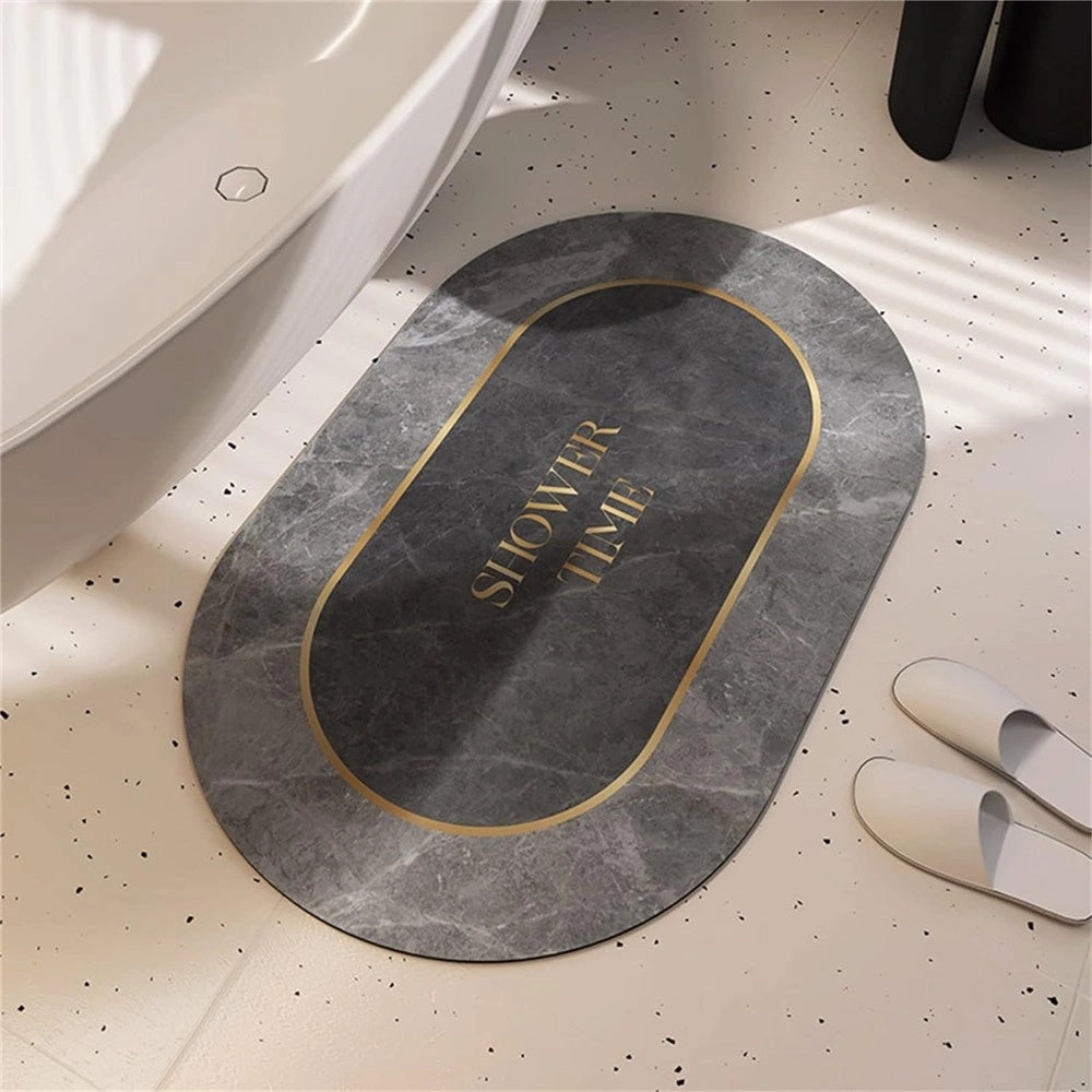 Trade Shop - Tappeto Assorbente Antiscivolo Asciugatura Rapida Bagno Vasca Doccia 38x58cm 87226 -