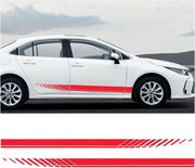 Strisce di protezione laterali autoadesive - rosse - set da 2.