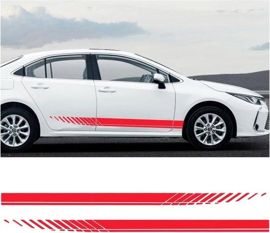 Strisce di protezione laterali autoadesive - rosse - set da 2.