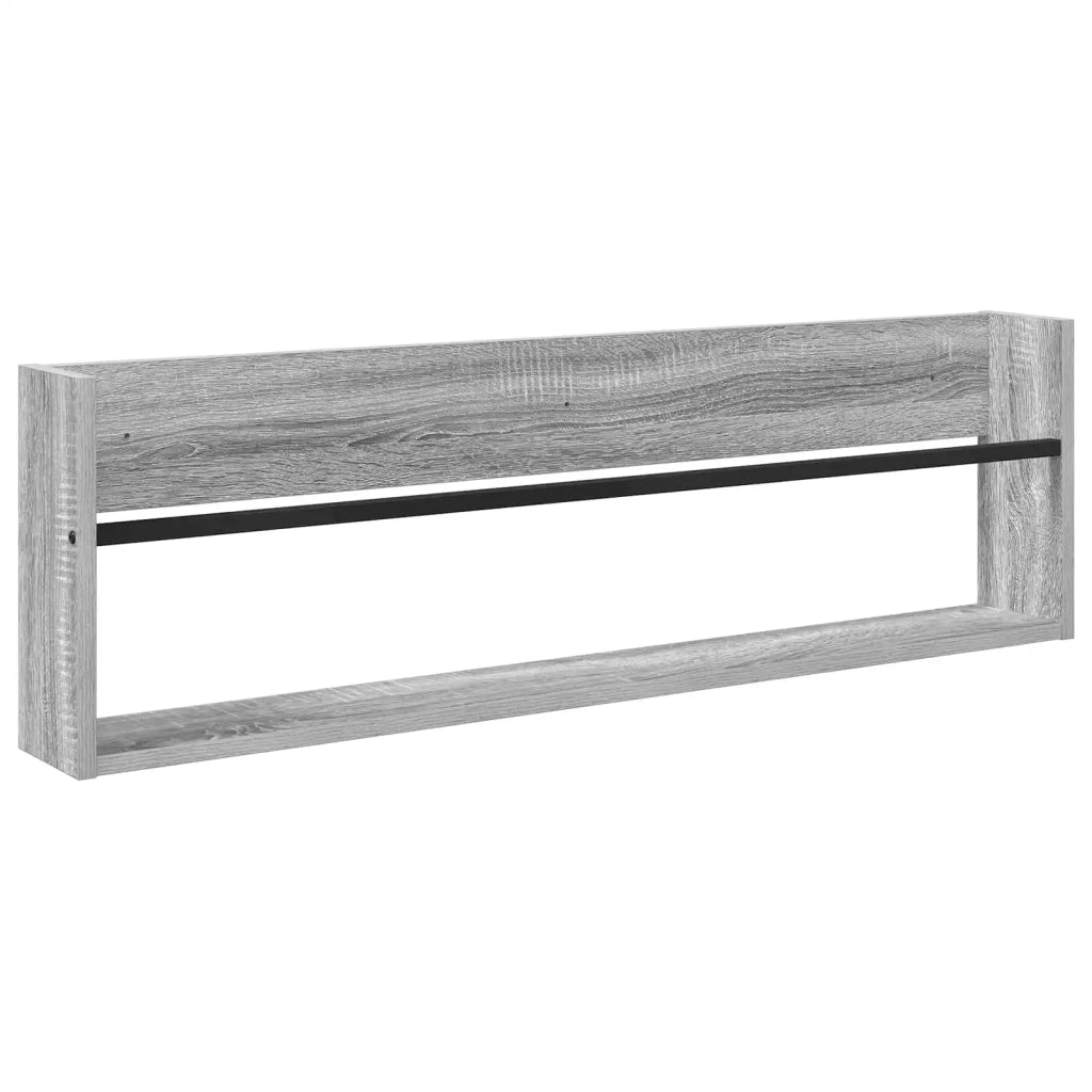 Scaffale per riviste 2 pz Grigio Sonoma 100 x 12 x 30 cm 890823