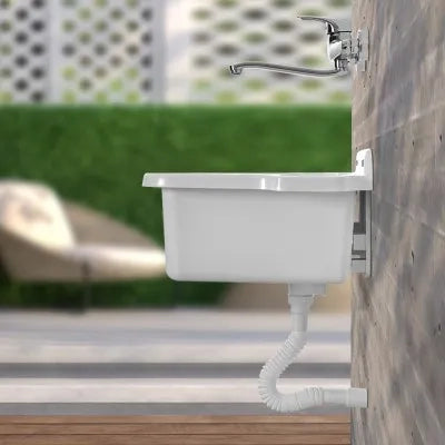 Pilozzo sospeso in resina 58x45 con kit di scarico e fissaggi inclusi