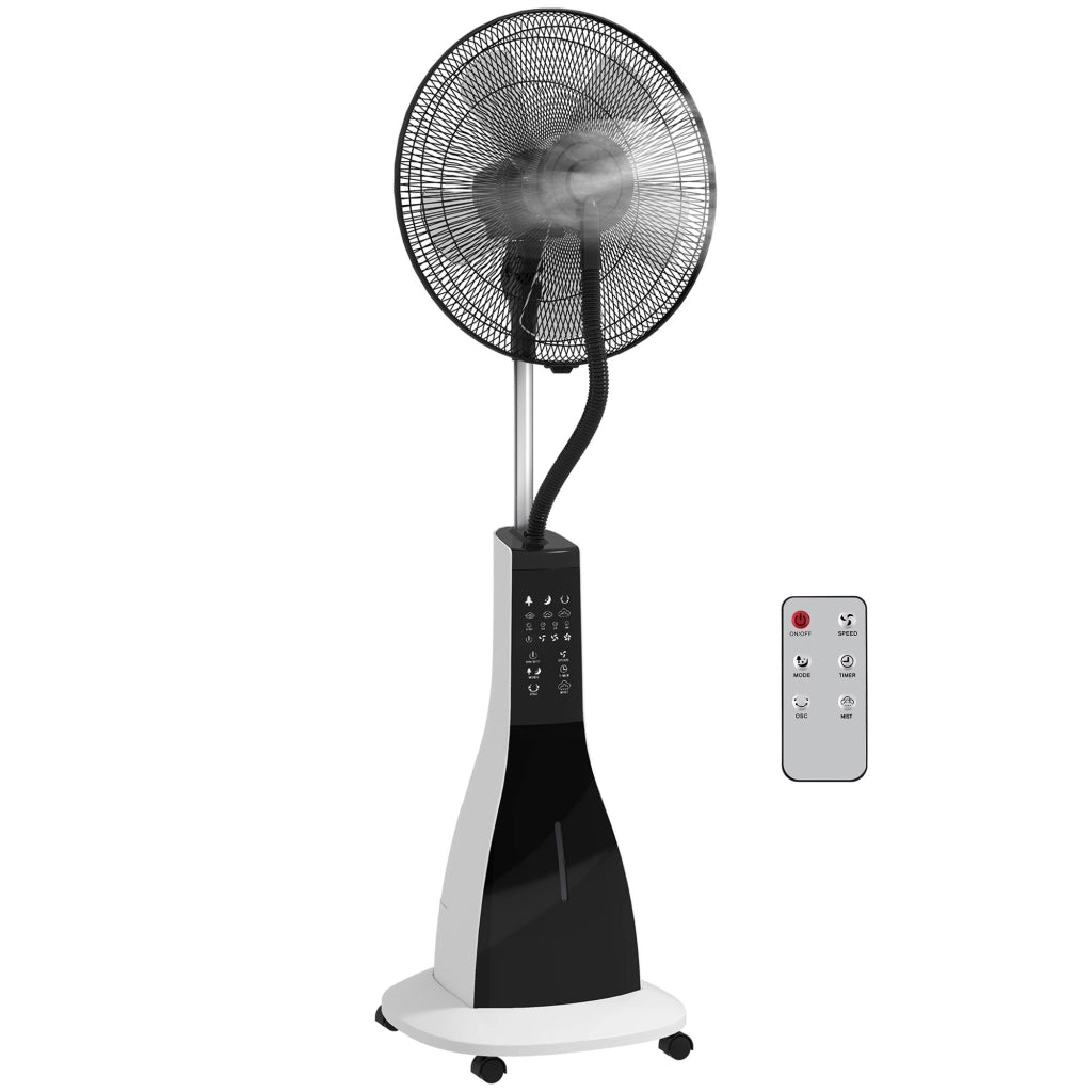 Ventilatore a colonna con umidificatore ¨C zephmum ¨C Nero/Bianco