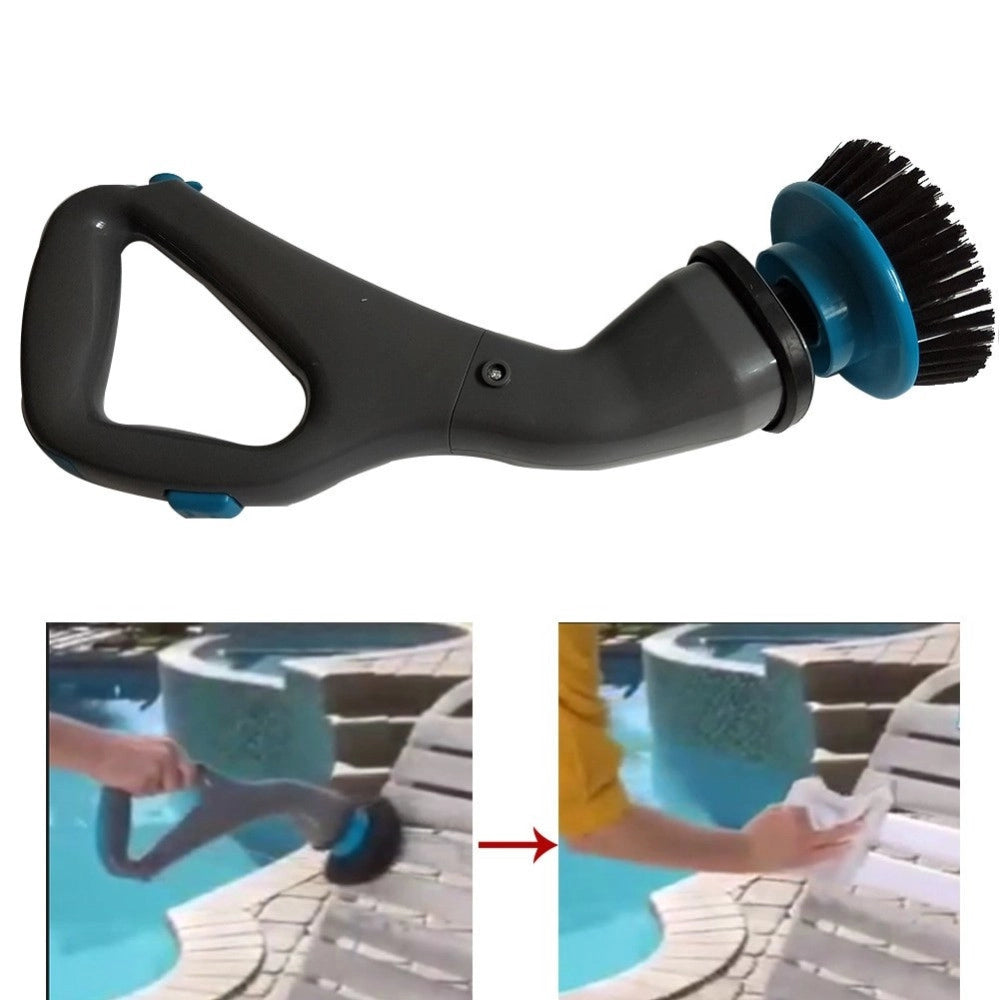 Trade Shop - Spazzolone Spazzola Rotante Cordless Ricaricabile Per Pulizia Di Ogni Superficie -