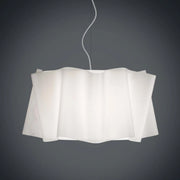 Lampadario a sospensione FOLIO paralume Bianco diametro 60x h37 cm