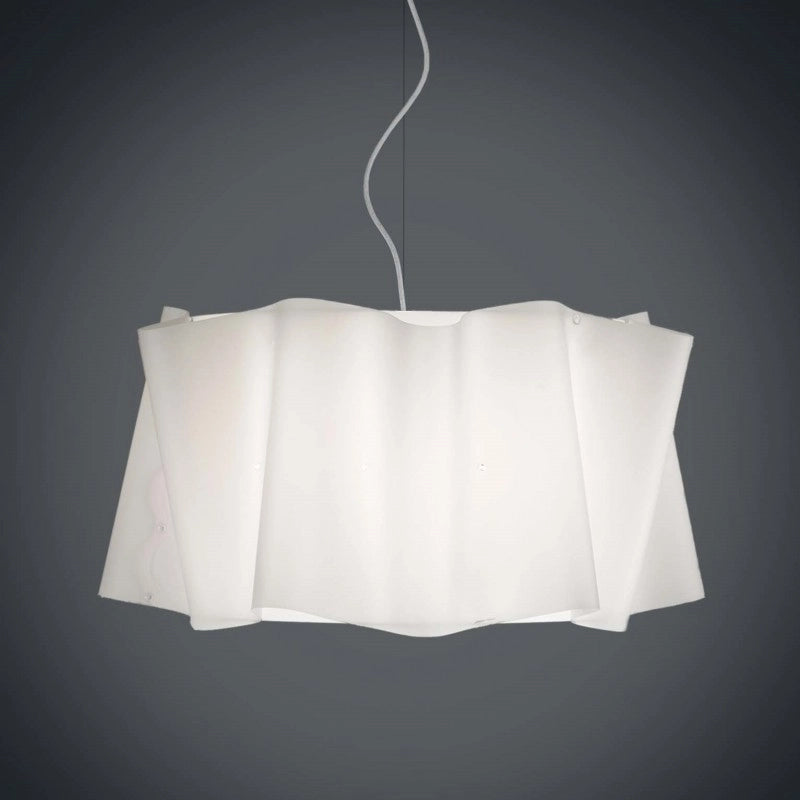 Lampadario a sospensione FOLIO paralume Bianco diametro 60x h37 cm