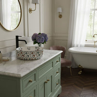 Lavabo Da Appoggio Rea Stefania Fiori