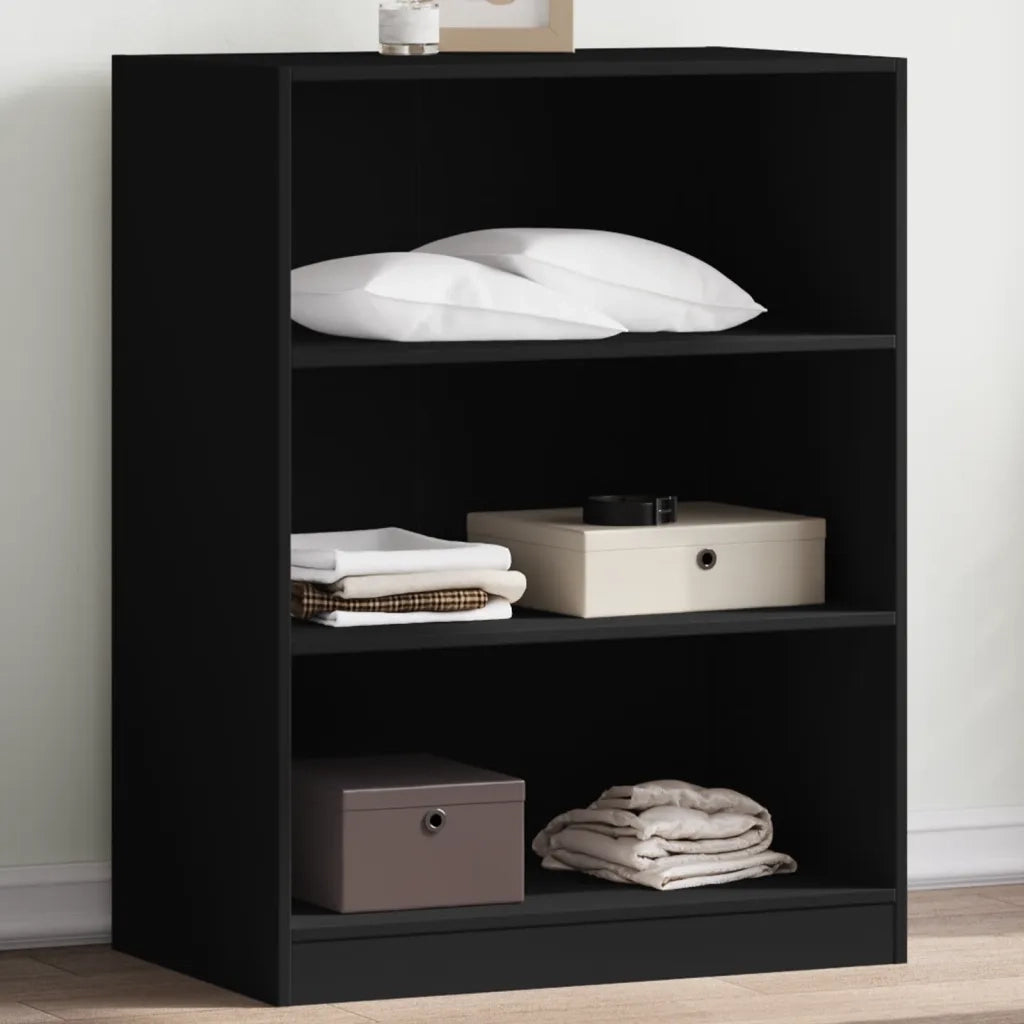 Armadio Nero 77x48x102 cm in Legno Multistrato