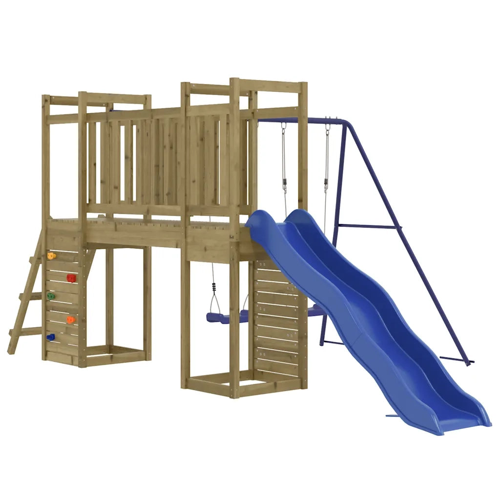 Set da Gioco da Esterno in Legno di Pino Impregnato