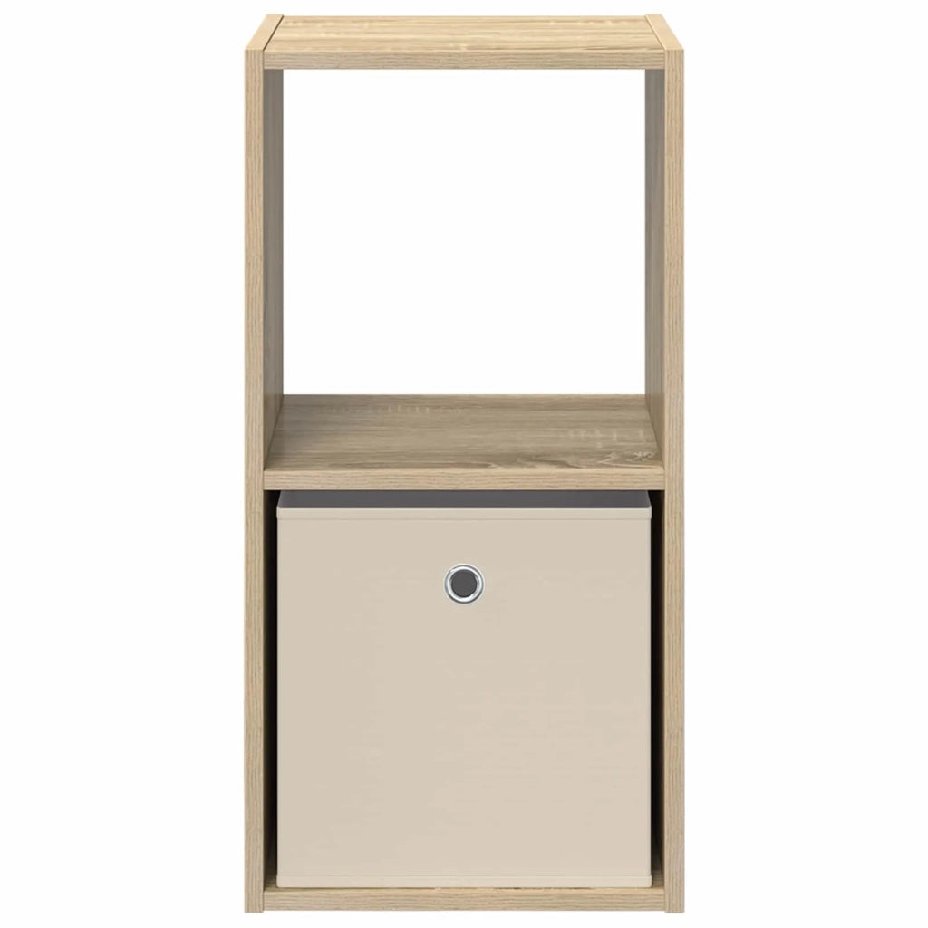 Comodino con cassetto 2 pcs Rovere Sonoma 35 x 32 x 68,5 cm 8000633