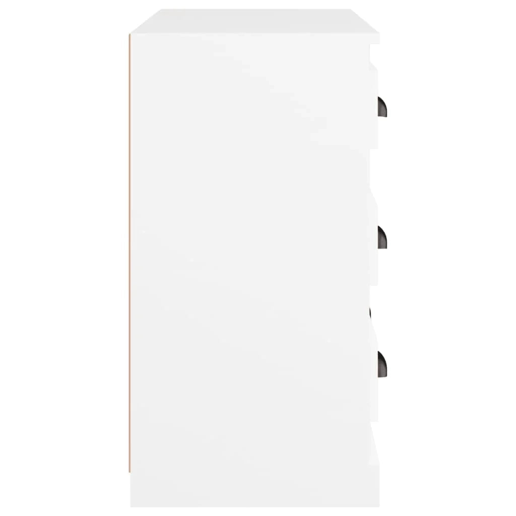 Buffet credenza cassettiera mobiletto mobile contenitore organizer per cucina soggiorno salotto 70 x 35,5 x 67,5 cm legno ingegnerizzato bianco 02_0030488