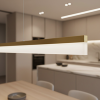 Lampada Da Soffitto Led App1697-cp 200 Cm Brush Gold