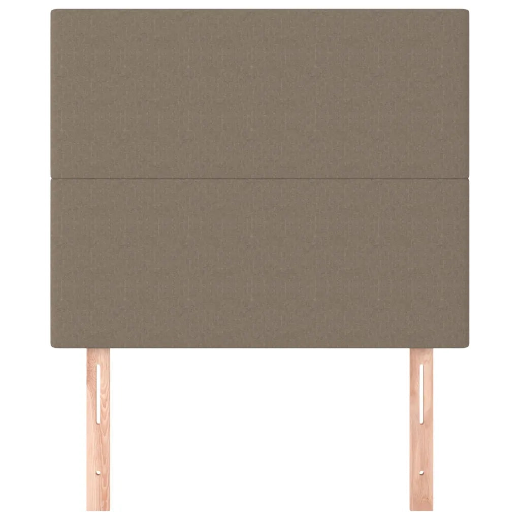 Testiera per letto tortora 90x5x118/128 cm in tessuto 3116038