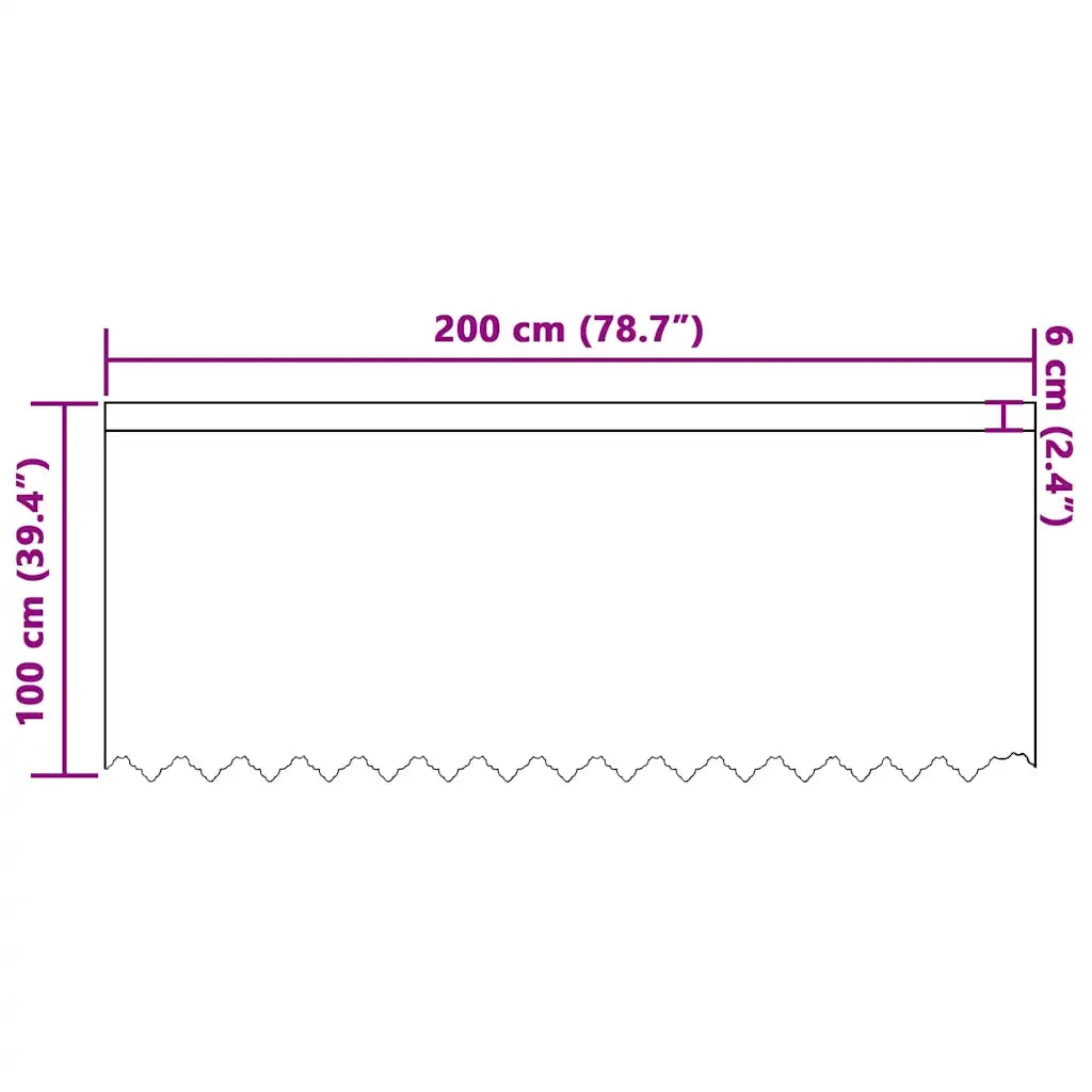 vidaXL Tende con tende Floreale Bianco 200 x 100 cm Poliestere