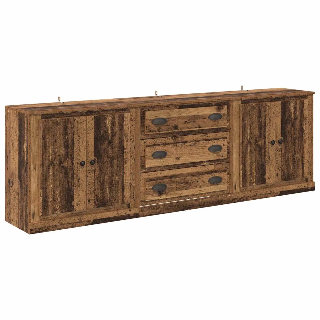 Sideboards con cassetto 3 pcs Legno antico 210 x 35,5 x 67,5 cm 3402647