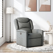 Divano Sedia-Poltrona Reclinabile in Tessuto Grigio Scuro 860174