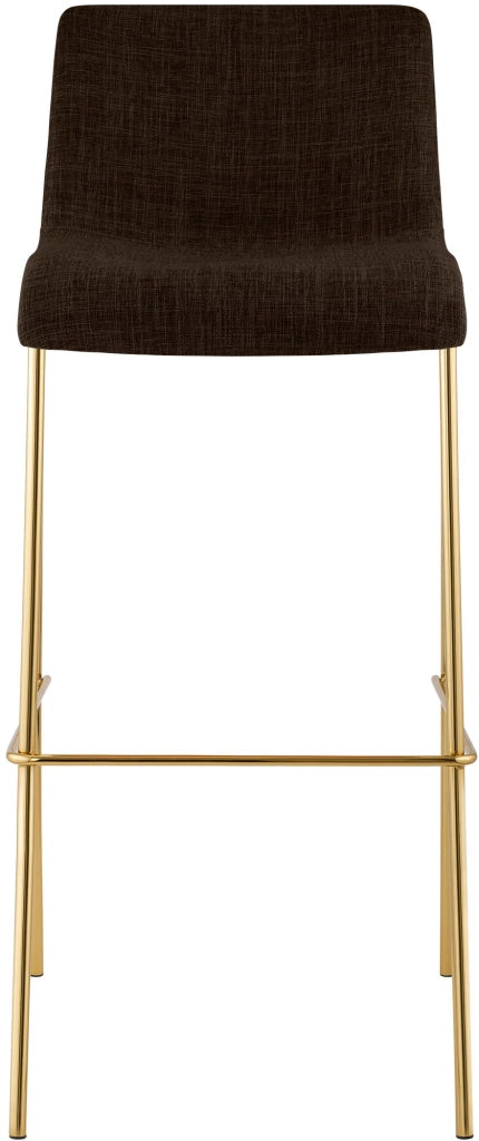 Sgabello da bar Hoover in tessuto 4 piedi oro 2