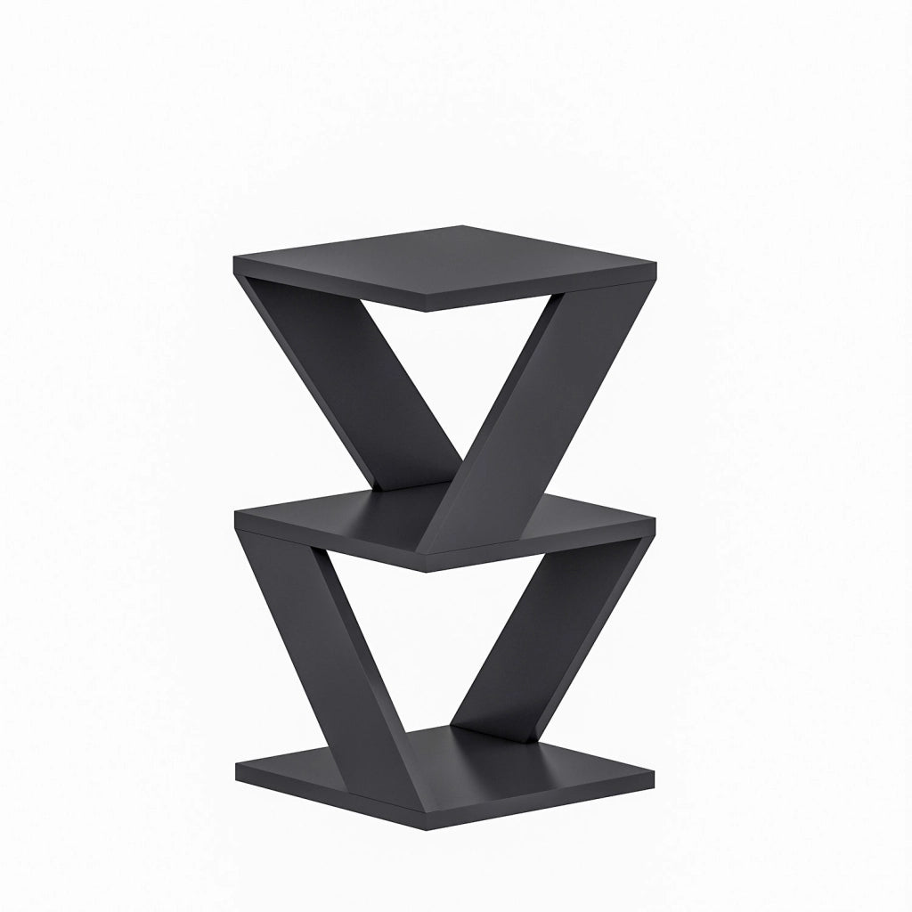 Tavolino laterale in legno "Albeni" - 30 x 30 x 50 cm - Antracite