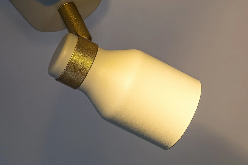 Plafoniera orientabile Nezori 2xGU10 bianco oro Rabalux