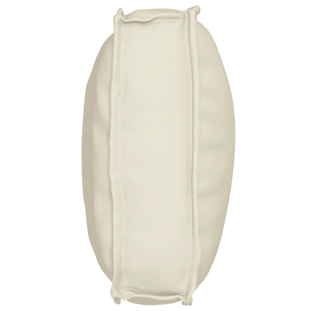 Cuscino per schienale crema 70x40x12 cm in tessuto Oxford