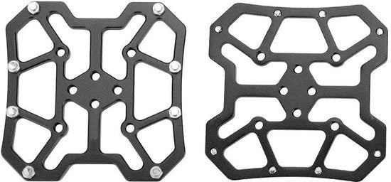 Adattatore Pedali Clipless per Bicicletta, SPD, 1 Paio, in Lega di Alluminio, per Pedali SPD (Nero) - Accessori per Bicicletta Sostenibili