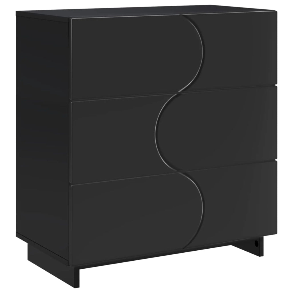 Credenza Nero 70 x 38 x 75 cm Legno ingegnerizzato 8011523