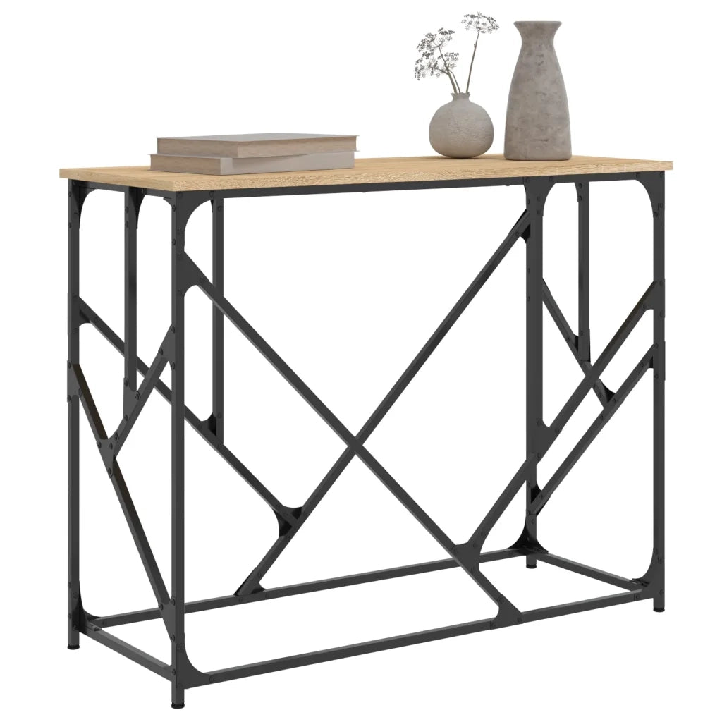 Tavolo Consolle | Tavolo d'Ingresso Rovere Sonoma 100x40x80 cm in Legno Multistrato